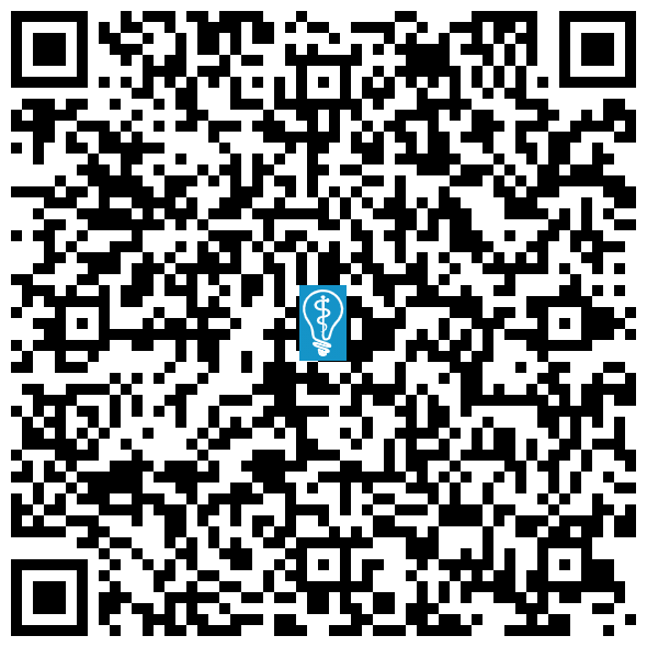 QR code image to open directions to White Crown Dental in Santa Clarita, CA on mobile